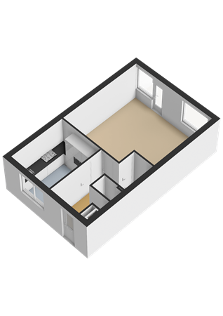 Plattegrond - Schouw 48 1, 8232 BD Lelystad - Begane grond - 3D.png